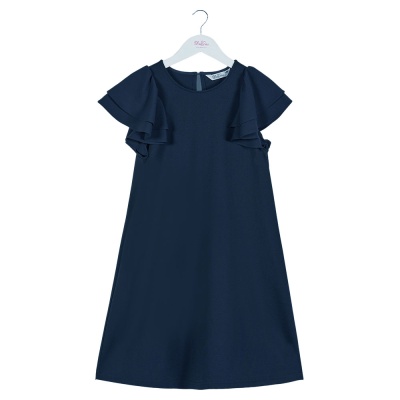 Платье школьное Deloras 63951Q синее 01